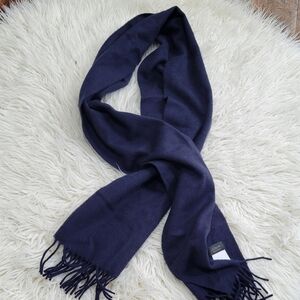 J. Crew Deep Blue Wool Scarf